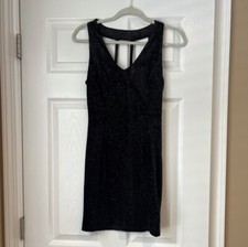 Forever 21 Black/Silver Mini Dress Size Medium NWT