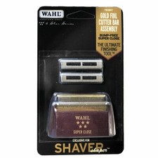 New Wahl Shaver/Shaper Super Close Gold Foil and Cutters 7031-100