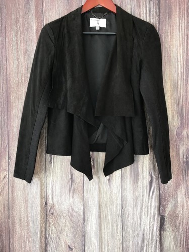 NEW Muubaa Napalon Waterfall Suede Jacket - Black - 4US / 8UK - Picture 3 of 7