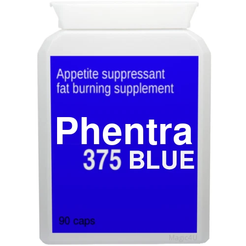 90 cápsulas de dieta fuerte PHENTRA 375 AZUL ADELGAZAMIENTO/PÉRDIDA DE PESO; quemador de grasa legal 37,5 Foto 3 de 4