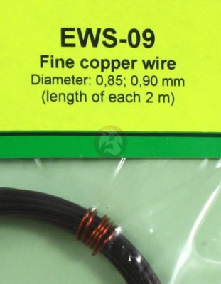 Eureka XXL Fine Copper Wires Ø 0.85mm - Ø 0.90mm (2 wires, each 2m long) EWS-09