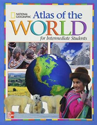 #ad Atlas of the World For Intermediate Students National Geographic GOOD $4.98