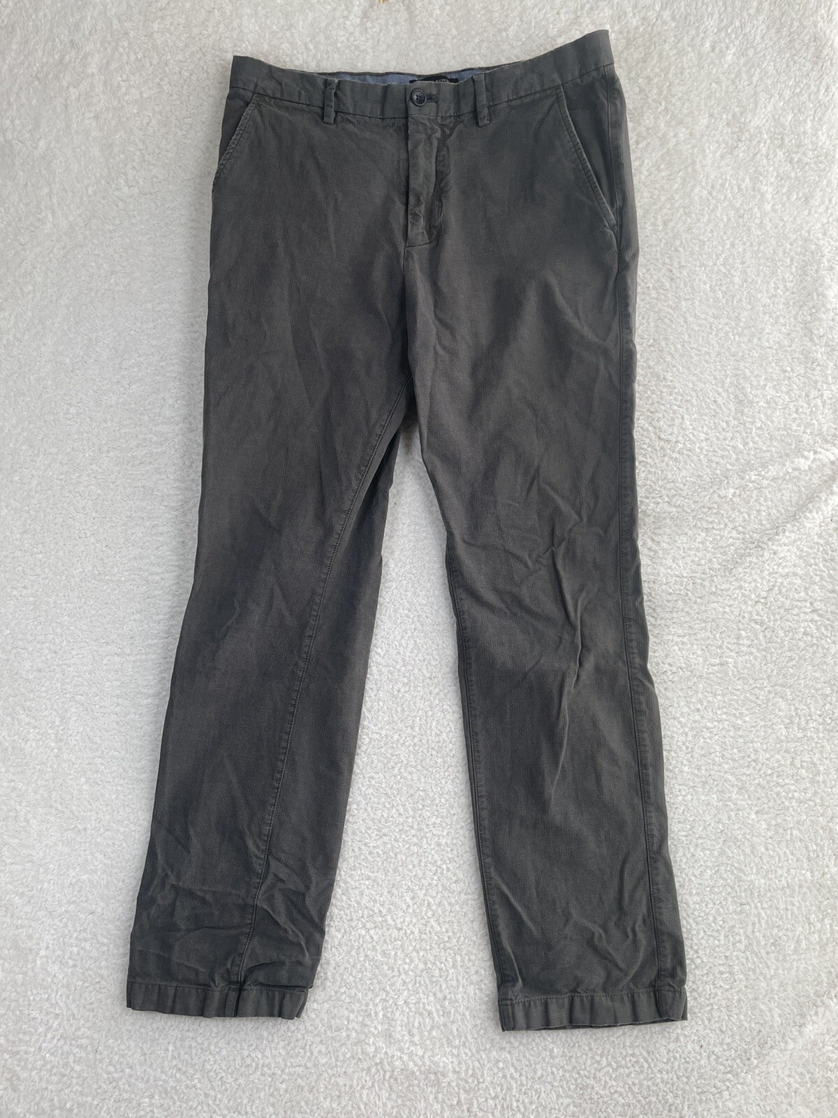 Banana Republic Kentfield Pants Mens 33x32 Olive Heather Chino READ eBay