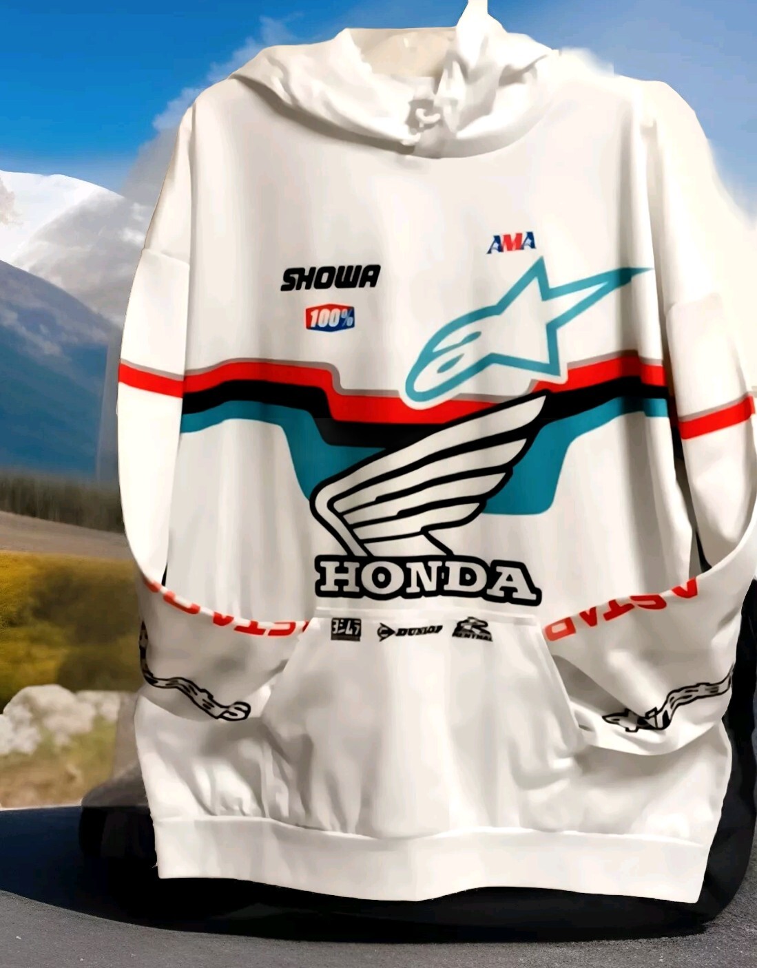 Felpa con cappuccio Lawrence 18 Astars 3D LS bianca taglia 2XL edizione limitata NUOVA altra