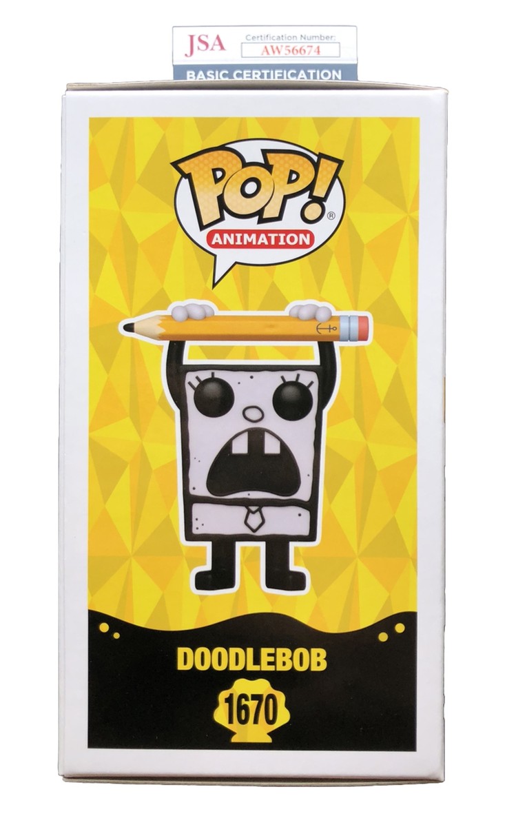 Tom Kenny Signed DoodleBob Funko #1670 SpongeBob SquarePants