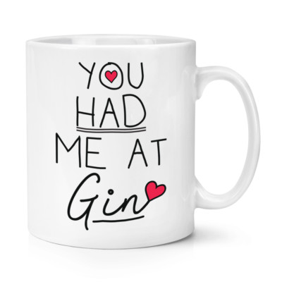 Du Hatte Me Bei Gin 284ml Becher Tasse - Lustig Liebe Valentinstag