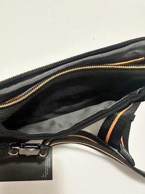TUMI MCLAREN Brox Slim Utility Pouch Black Waist Pack Sling Bag