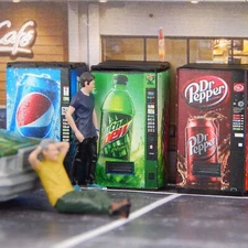 1/64 Diorama Display Vending Machine SODA Model City Scene Accessory S Scale