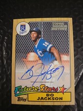 BO JACKSON 86/99 2018 (1987) Archives Topps Rookie Certified Issue On Card Auto