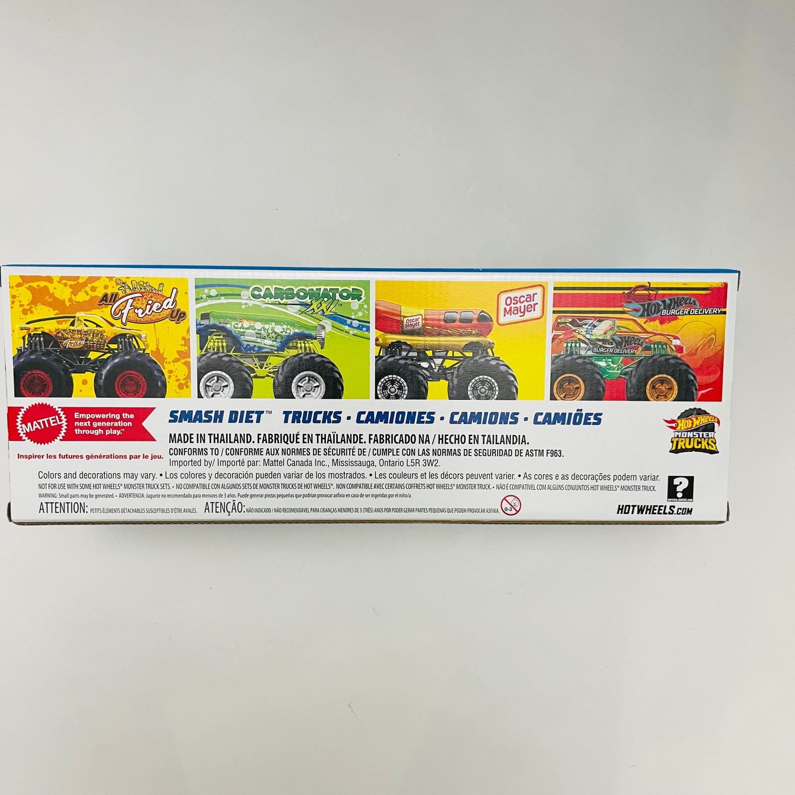 Hot Wheels Monster Trucks 1:64 Scale 4-Pack - Smash Diet