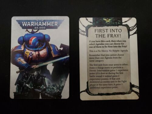Warhammer 40K PROMOS: Indomitus Necron Space Marine 2 First Into the Fray NEW - Picture 1 of 1