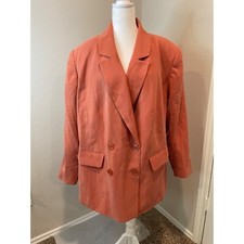 Nwt Eloquii Salmon Double Breasted Blazer