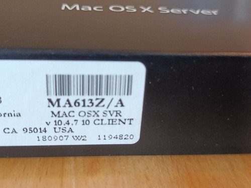 Apple Mac OS X Server (v 10.4.7 Tiger) with 10 Client License English - MA613Z/A - Afbeelding 3 van 3