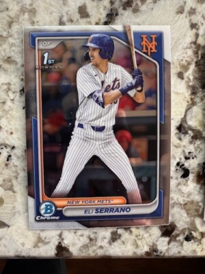 2024 BOWMAN DRAFT CHOME 1st PROSEPCT CARD NEW YORK METS ELI SERRANO #BDC-163