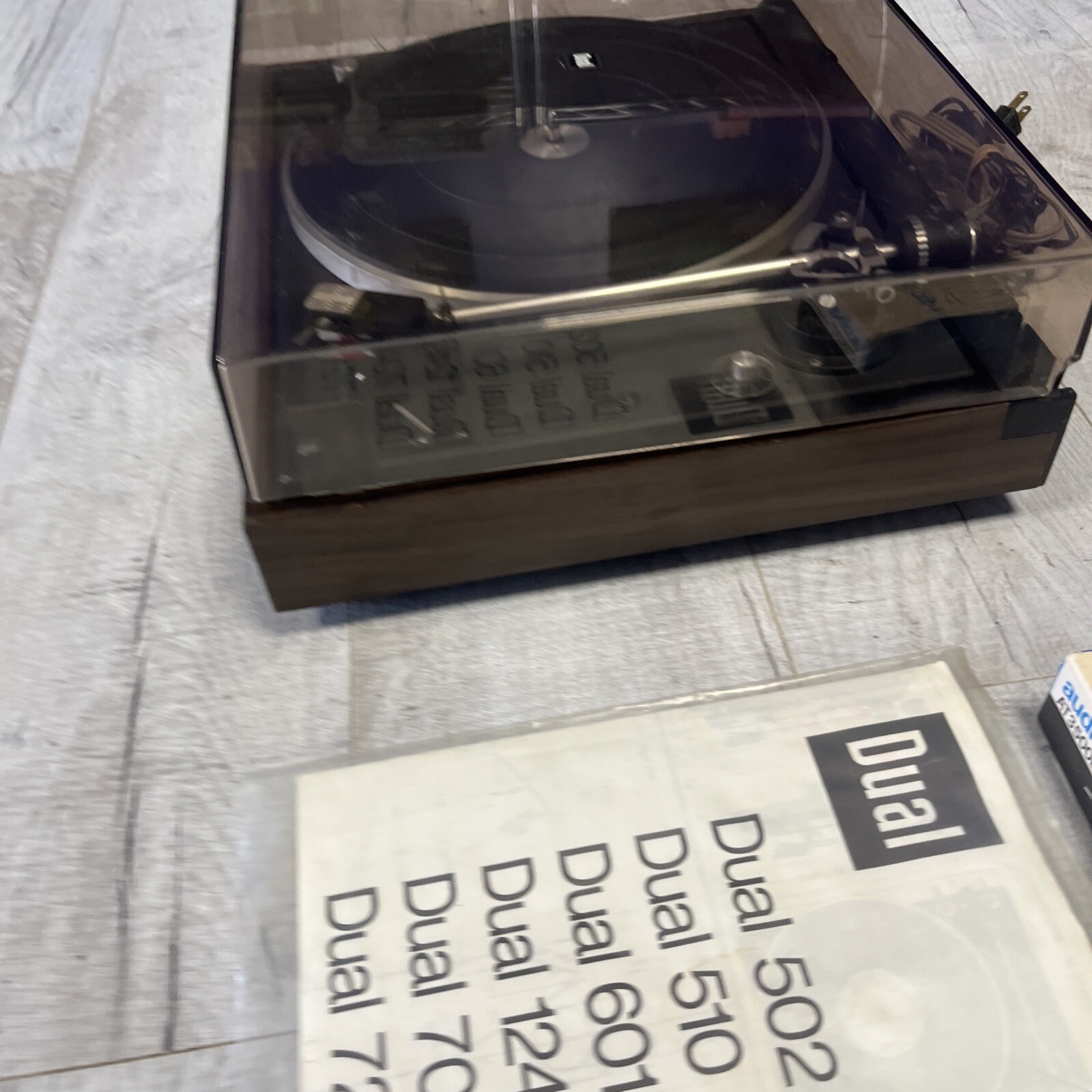 Dual 502 BeltDrive Turntable W/Original Box And Instructions. WORKS