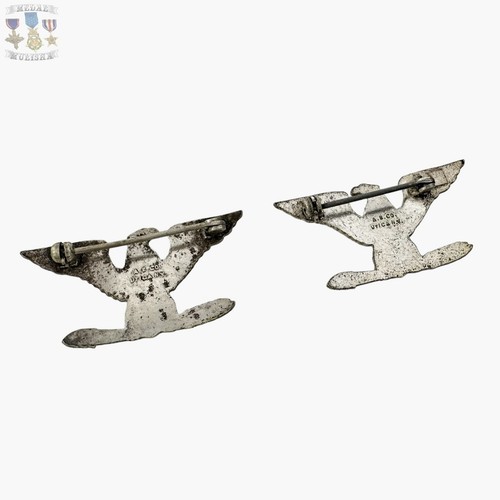 Segunda Guerra Mundial Ejército USMC CORONEL MARINA CAPITÁN INSIGNIA GUERRA 🦅 ÁGUILA 1-1/2” AE COUTICA #86 - Imagen 10 de 10