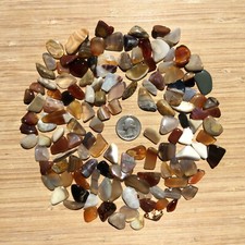 Small Stones and Crystals Mixed Polished Rocks Natural Colors  Patterns 8oz Lot