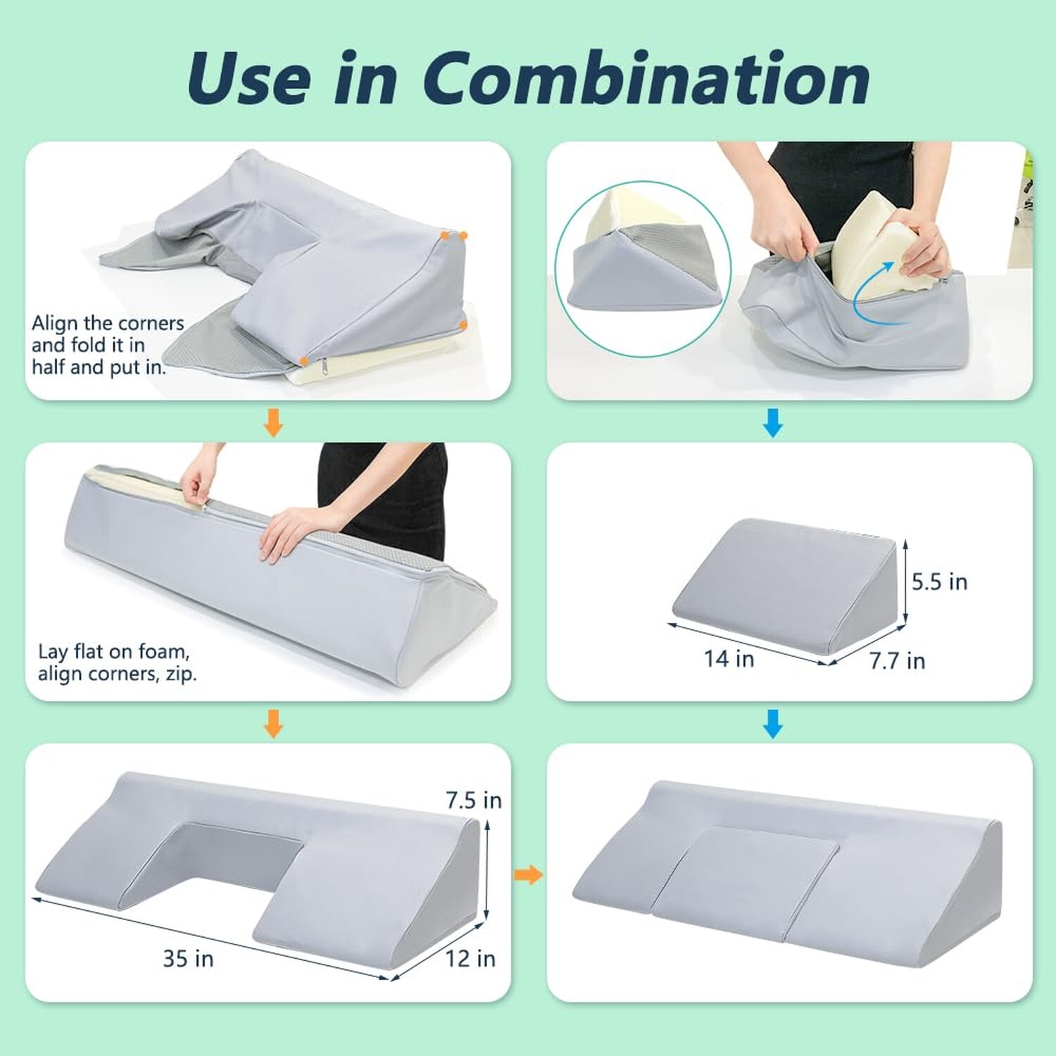 Bed Sore Turning Wedge Body Positioners for Sleeping After Surgery U Shaped A...