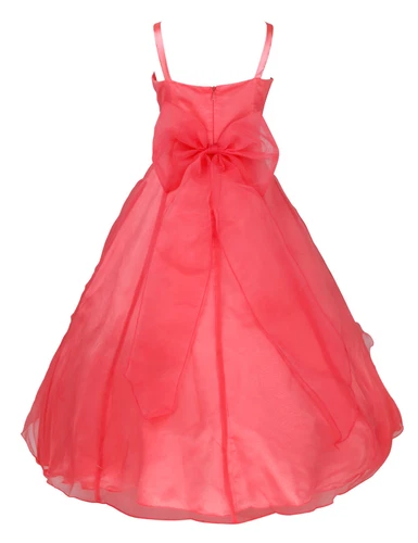 Flower Girl Dress Pageant Wedding Bridesmaid Formal Kids Party Princess Dresses - Picture 15 of 83