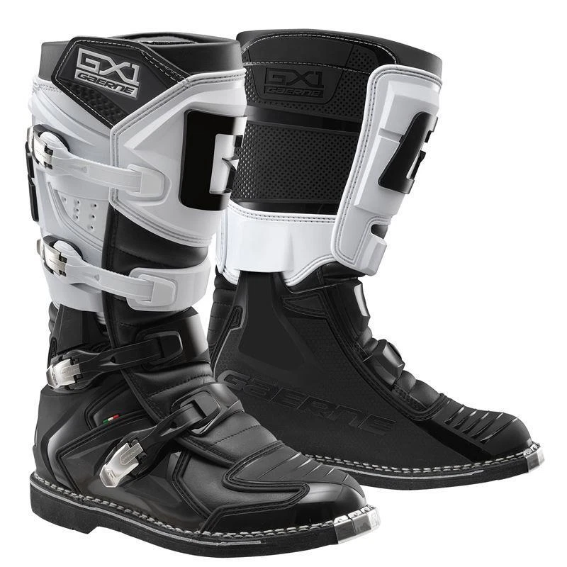 GAERNE ADULT GX1 MX BOOTS WHITE/BLACK MOTOCROSS OFF-ROAD ENDURO QUAD