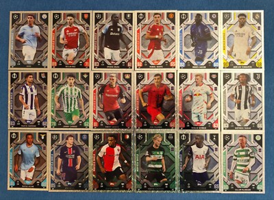 Match Attax Extra 24/25 Alle Midfield Shield Set Komplett Full Champions League