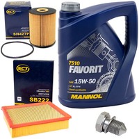 MotoröL Filter Set 15W50 5 Liter + ÖLablassschraube FüR Audi A4 Avant Cabrio B5