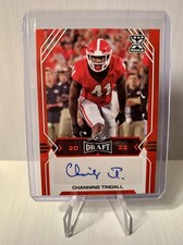 Channing Tindall *GEORGIA* RED 2022 Leaf Draft XRC AUTO RC #BA-CT1 - Dolphins