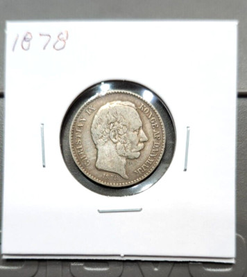 1878 Denmark (Danish West Indies) 10 Cent Coin - Higher Grade