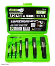 SCREW EXTRACTOR SET – large sizes, easy outs, hand tools, jumbo ez out remover