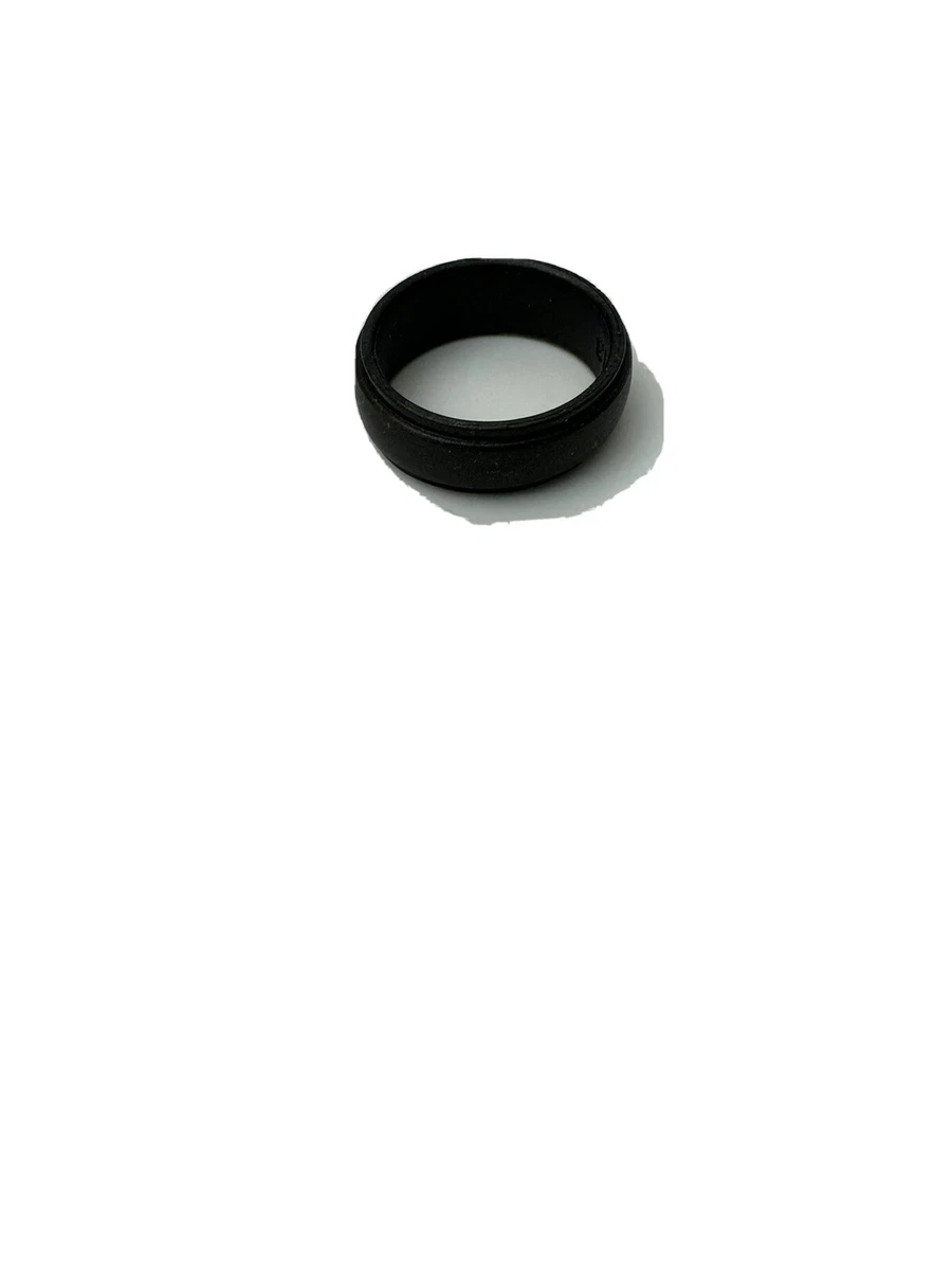 Thunder Fit silicone ring men step edge wedding band 10mm Wide 2.5