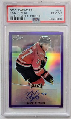 Nick Suzuki 2016 Leaf Metal Auto 14/15