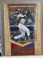 Charlie Blackmon 2021 Chronicles Baseball Timeless Treasures card #6 Colorado