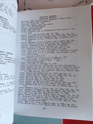 Clay Richland County Illinois Tod Sterblichkeit Aufzeichnungen Genealogie Familiengeschichte - Bild 7 von 8