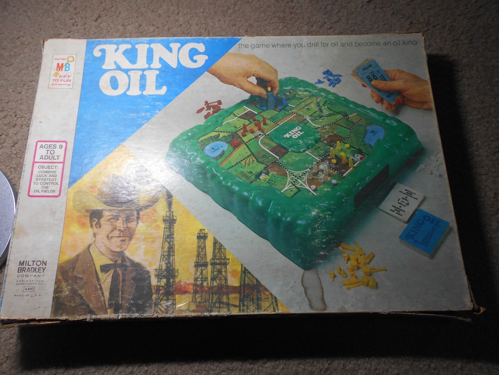 KING OIL Board Game 1974 Milton Bradley an Oil King" eBay
