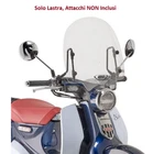 GIVI Clear Windscreen without attachments for Honda SUPER CUB 125 2018-2022
