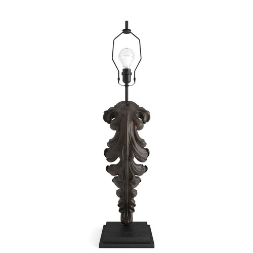 Restoration Hardware Baroque Acanthus Leaf Artifact Lamps Set of 2 a Pair Metal - Picture 2 of 8