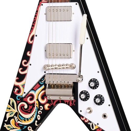 Epiphone Inspired by Gibson Custom Jimi Hendrix Love Drops Flying V w/hard case - Picture 4 of 11