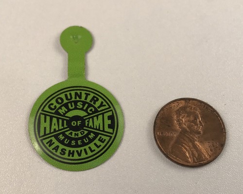 Vintage Reversclip Klappbar Pinback Knopf Country Musik Nashville Museum - Bild 2 von 3