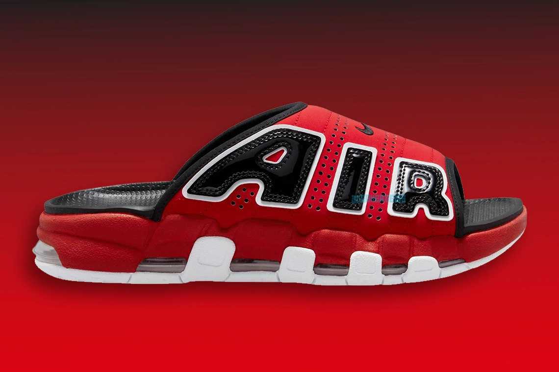 靴 AIR MORE UPTEMPO SLIDE FJ6036600 Nike Air More Uptempo FJ6036-600 Mens University Red Black