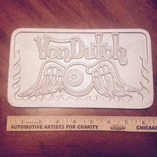 Von Dutch club plaque hot rod 32 ford dragster barris vintage rat fink roth