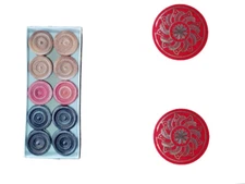 Carrom board coins pieces wooden rose wood free 2 strikers premium quality sport