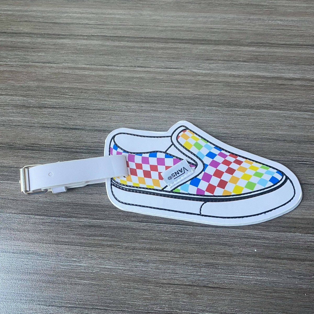 Vans Family Exclusive Checkerboard Bag Luggage Tag Multi Color