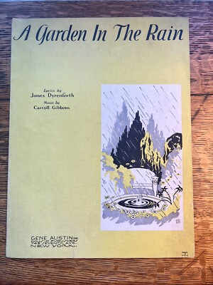 A Garden in the Rain Piano Vocals Ukulele E-flat major 1928 