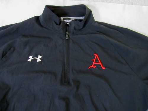 Under Armour Alabama Crimson Tide Black 1/4l Zip Side Pocket Golf Vest Men Sz M - Picture 2 of 8