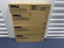 Lot of 4 Dell 5110cn Toner Cartridges - NEW GENUINE Yellow, Magenta, Black