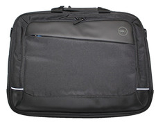 New Dell Professional Briefcase 15" Laptop Bag Case Black w/Blue Accents NJ7W7