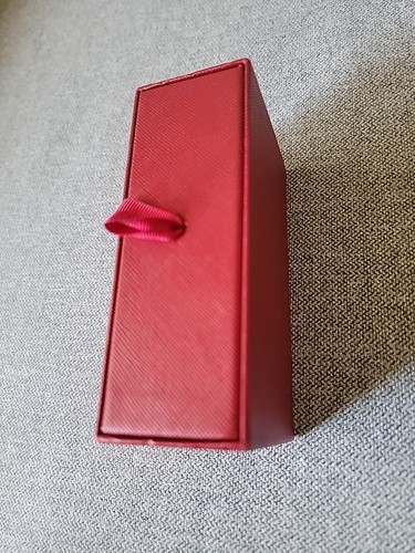 Cartier leere Schmuck Geschenkbox rot Schiebeschublade schwarz Samt gefüttert 5,25x3"x2" - Bild 8 von 9