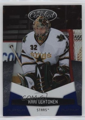 2010-11 Certified Platinum Blue 3/250 Kari Lehtonen #49 0t2