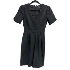 J. Crew Super 120's Black Memo Dress Size 00