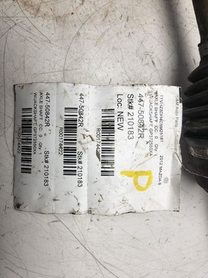 Mazda OEM 09-13 6 Front Drive-cv Shaft Axle ASSY Gp372550xb for